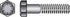 HILLMAN 1/4 in. D X 1/2 in. L Heat Treated Steel Hex Head Cap Screw 100 pk