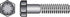 HILLMAN 7/16 in. D X 1-1/2 in. L Heat Treated Steel Hex Head Cap Screw 50 pk