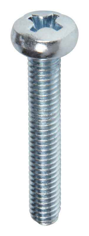 HILLMAN M4-0.7 Ga. X 25 mm L Phillips Pan Head Zinc-Plated Steel Metric Machine Screws 1 pk