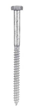 HILLMAN 5/16 in. X 4-1/2 in. L Hex Hot Dipped Galvanized Steel Lag Screw 50 pk