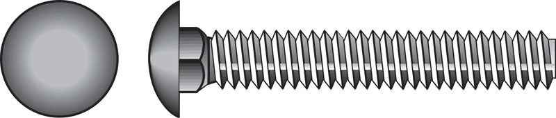 Hillman 3/8 in. X 8 in. L Hot Dipped Galvanized Steel Carriage Bolt 50 pk