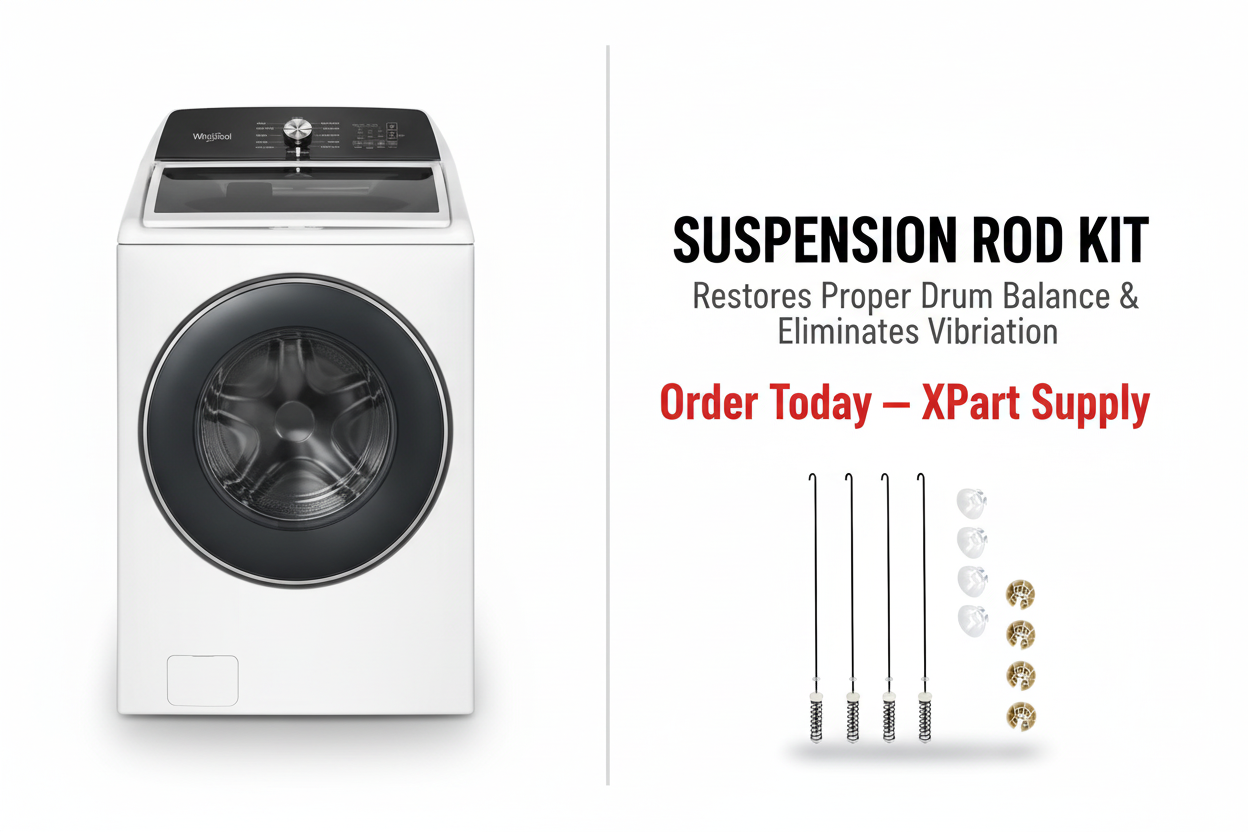 W10780048 Whirlpool Top Load Washer Suspension Rod Kit – Sales Image | XPart Supply Canada