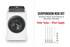 W10780048 Whirlpool Top Load Washer Suspension Rod Kit – Sales Image | XPart Supply Canada
