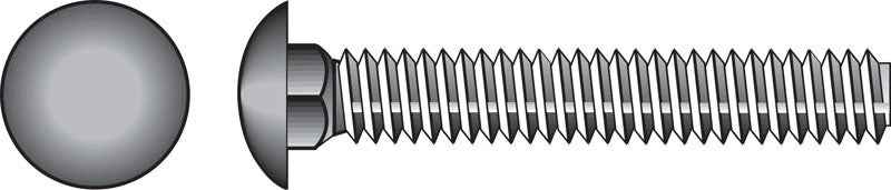 HILLMAN 1/2 in. X 12 in. L Zinc-Plated Steel Carriage Bolt 25 pk