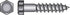 HILLMAN 5/8 in. X 2-1/2 in. L Hex Zinc-Plated Steel Lag Screw 25 pk