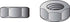 Hillman 3/8 in. Zinc Dichromate Steel USS Hex Nut 100 pk