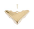 National Hardware 5/8 in. H X 1-3/4 in. W X 0.02 in. D Brass-Plated Solid Brass Inside Decorative Co