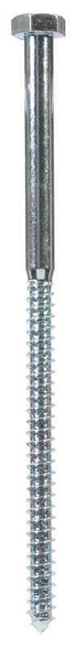 Hillman 5/16 in. X 6 in. L Hex Zinc-Plated Steel Lag Screw 50 pk