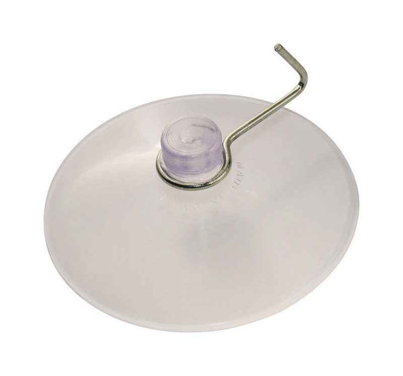 Hillman Large Clear Metal/Plastic 2-1/2 in. L Hook 8 lb. 1 pk (Pack of 30)