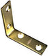National Hardware 2 in. H X 0.63 in. W X 0.08 in. D Brass-Plated Steel Inside Corner Brace