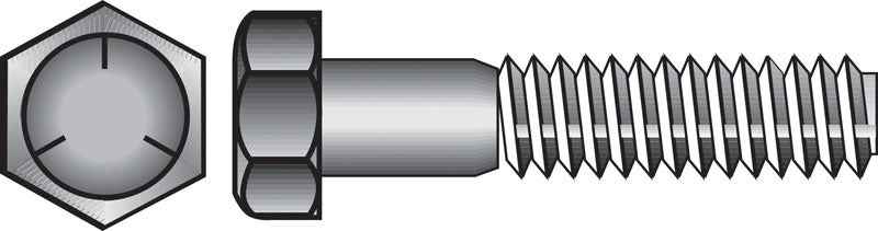 Hillman 5/16 in. D X 2 in. L Heat Treated Zinc Steel Hex Head Cap Screw 100 pk