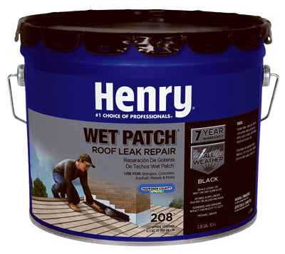 Henry Smooth Black Asphalt All-Weather Roof Cement 3.3 gal
