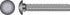 Hillman 1/4 in. X 2-1/2 in. L Zinc-Plated Steel Carriage Bolt 100 pk
