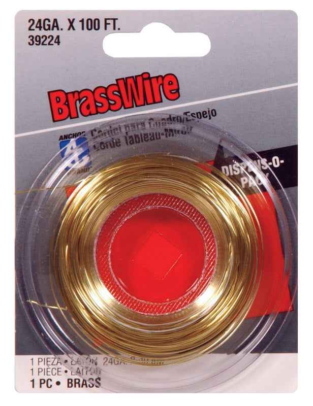Hillman 100 ft. L Brass 24 Ga. Wire (Pack of 10)