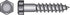 Hillman 3/8 in. X 4 in. L Hex Hot Dipped Galvanized Steel Lag Screw 50 pk