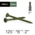 Deck Plus No. 8  x 2 in. L Star Flat Head Exterior Deck Screws 1 lb.