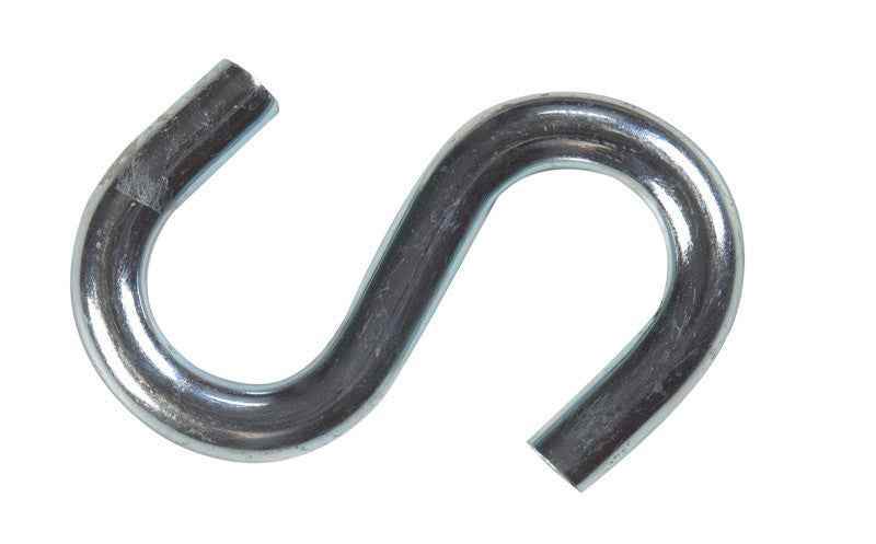 Hampton Small Zinc-Plated Silver Steel 2.5 in. L S-Hook 250 lb. 1 pk (Pack of 20)