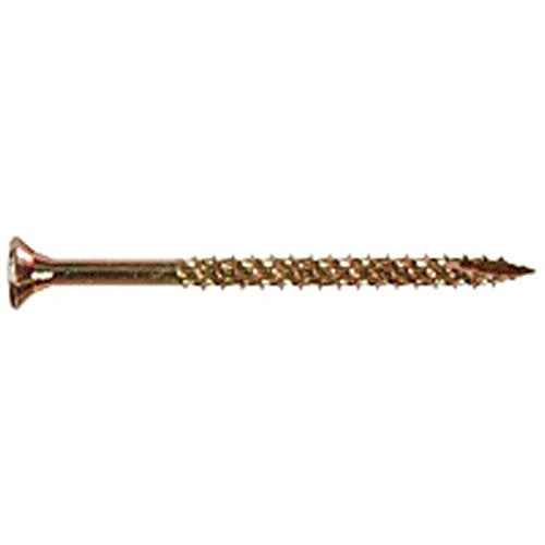 Hillman Power Pro No. 9 X 3 in. L Star Yellow Zinc Wood Screws 5 lb 450 pk