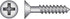 HILLMAN No. 6 X 1-1/4 in. L Phillips Black Phosphate Twin Thread Cabinet Screws 100 pk
