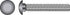 Hillman 5/16 in. X 2-1/2 in. L Zinc-Plated Steel Carriage Bolt 100 pk