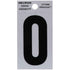Hillman 2 in. Reflective Black Mylar Self-Adhesive Letter O 1 pc (Pack of 6)