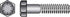 HILLMAN 9/16 in. D X 3 in. L Heat Treated Steel Hex Head Cap Screw 25 pk
