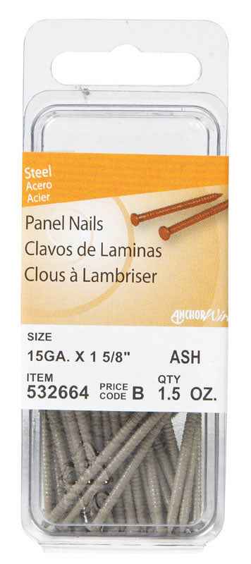 Hillman 1-5/8 in. L Panel Steel Nail Annular Ring Shank Large (Pack of 6)