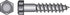 Hillman 5/16 in. X 2 in. L Hex Zinc-Plated Steel Lag Screw 100 pk