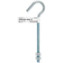Hampton Medium Zinc-Plated Silver Steel 6 in. L Clothesline Bolt Hook 160 lb. 1 pk (Pack of 10)