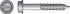 HILLMAN Tapper 3/16 in. D X 3.75 in. L Steel Hex Head Concrete Screw Anchor 100 pk