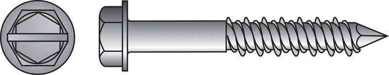 HILLMAN Tapper 1/4 in. D X 4 in. L Steel Hex Head Concrete Screw Anchor 100 pk