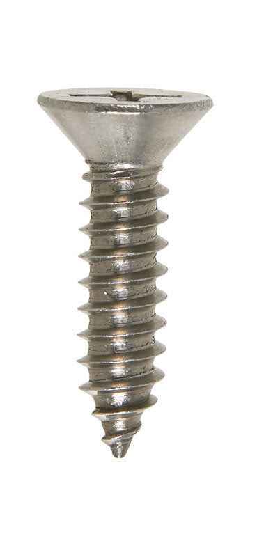HILLMAN No. 14 Ga. X 1 in. L Phillips Flat Head Sheet Metal Screws 100 pk