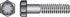 HILLMAN 5/16 in. D X 5 in. L Heat Treated Steel Hex Head Cap Screw 50 pk