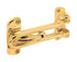 Prime-Line 2-1/2 in. H X 3-7/8 in. L Brass-Plated Metal Door Guard