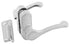 National Hardware White Zinc Lever Latches 1 pk
