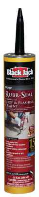Black Jack Rubr-Seal Gloss Black Rubber Roof & Flashing Cement 10.1 oz. (Pack of 12)