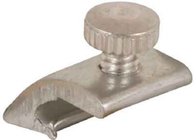 Prime-Line Mill Aluminum Storm Door Panel Clip For 1/2 inch 8 pk (Pack of 6)