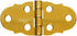 National Hardware 1-5/16 in. L Brass-Plated Door Hinge 2 pk