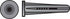 Hillman .138 in. D X 3/4 in. L Plastic Round Head Conical Anchor 100 pk
