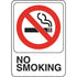 Hillman English White No Smoking Sign 5 in. H X 7 in. W (Pack of 6)