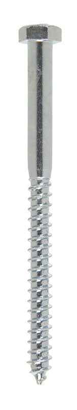 Hillman 3/8 in. X 5 in. L Hex Zinc-Plated Steel Lag Screw 50 pk