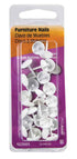 Hillman Large Brass-Plated White Brass Furniture Nails 25 pk (Pack of 6)