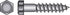 Hillman 3/8 in. X 2-1/2 in. L Hex Zinc-Plated Steel Lag Screw 50 pk