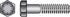 HILLMAN 9/16 in. D X 5 in. L Heat Treated Steel Hex Head Cap Screw 25 pk