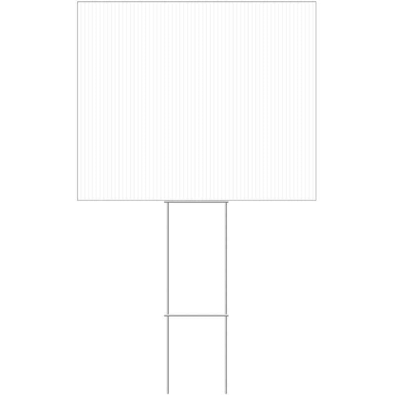 Hillman White Blank Sign 20 in. H X 24 in. W (Pack of 6)