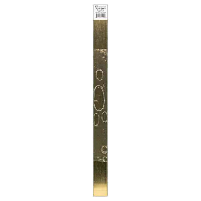 K&S 0.032 in. X 1 in. W X 12 in. L Mill Brass Metal Strip
