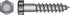 Hillman 1/2 in. X 4-1/2 in. L Hex Zinc-Plated Steel Lag Screw 25 pk
