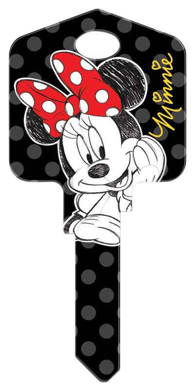 Hillman Howard Keys Disney Minnie Mouse Single Sided Blank Key for Kwikset and Titan Locks (Pack of 5)