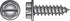 HILLMAN No. 14 Ga. X 1-1/4 in. L Slotted Hex Washer Head Sheet Metal Screws 100 pk