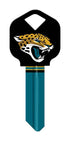 Hillman Jacksonville Jaguar Painted Key House/Office Universal Key Blank Single sided (Pack of 6)